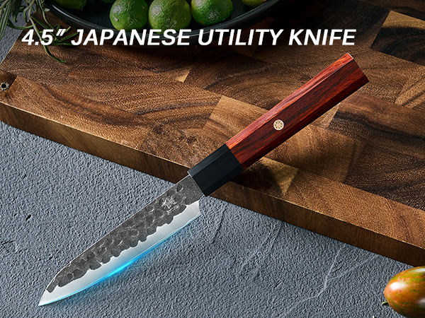 4.5" Utility Knife With Rosewood Handle | Kage Series